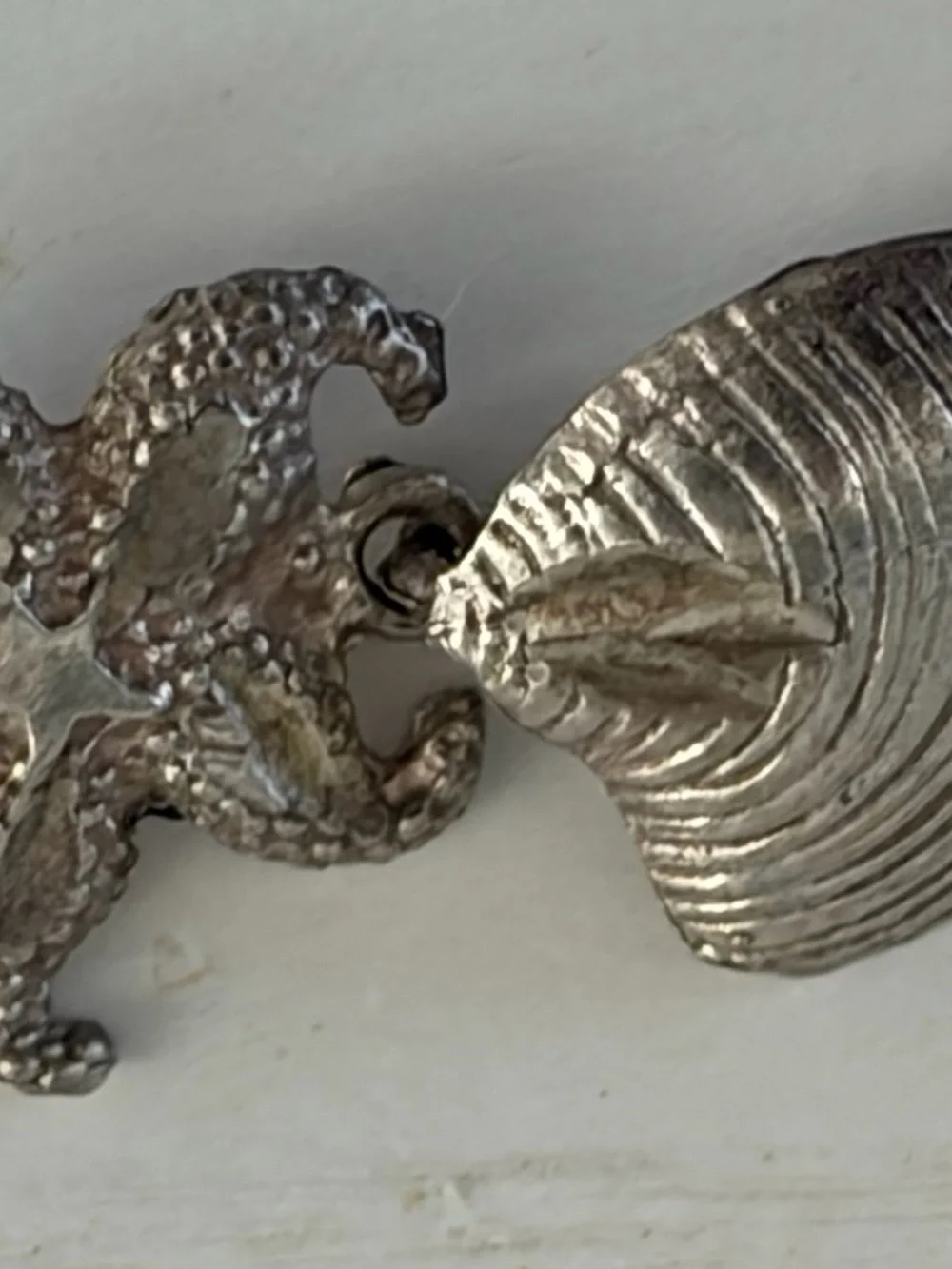 Silver Starfish and Seashell Bracelet - Women Jewelry